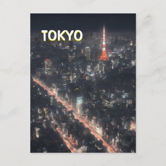東京通りアットナイトポストカード ポストカード (正面)
