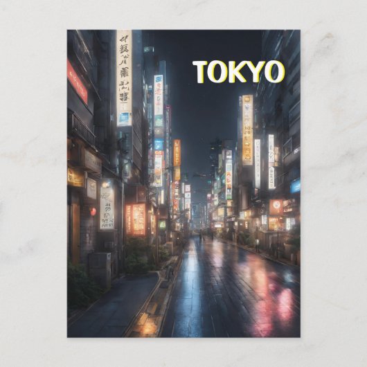 東京通りアットナイトポストカード ポストカード (正面)