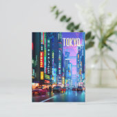 東京通りアットナイトポストカード ポストカード (スタンド正面)