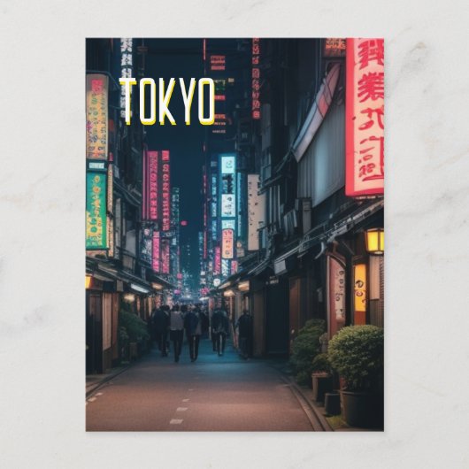 東京通りアットナイトポストカード ポストカード (正面)