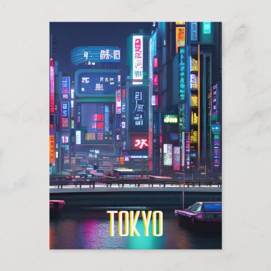 東京通りアットナイトポストカード ポストカード (正面)