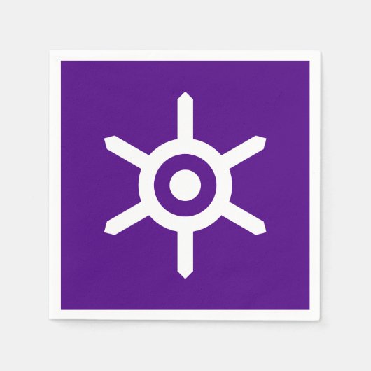 東京都国旗、日本紙ナプキンス スタンダードカクテルナプキン (正面)