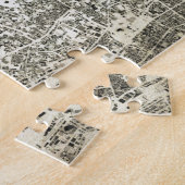 東京都市通りおよび建物のヴィンテージのデザイン ジグソーパズル (側面)