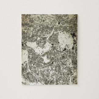 東京都市通りおよび建物のヴィンテージのデザイン ジグソーパズル