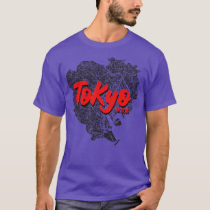 東京都心の地図1 Tシャツ