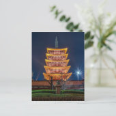 東京都浅草寺五重塔 ポストカード (スタンド正面)
