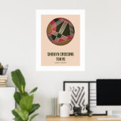 東京都渋谷交差点トラベルウォールアート ポスター (ホームオフィス)