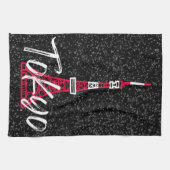 東京都港区の東京タワースケッチ キッチンタオル (横)