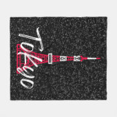 東京都港区の東京タワースケッチ フリースブランケット (正面(横))