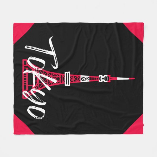 東京都港区の東京タワースケッチ フリースブランケット (正面(横))