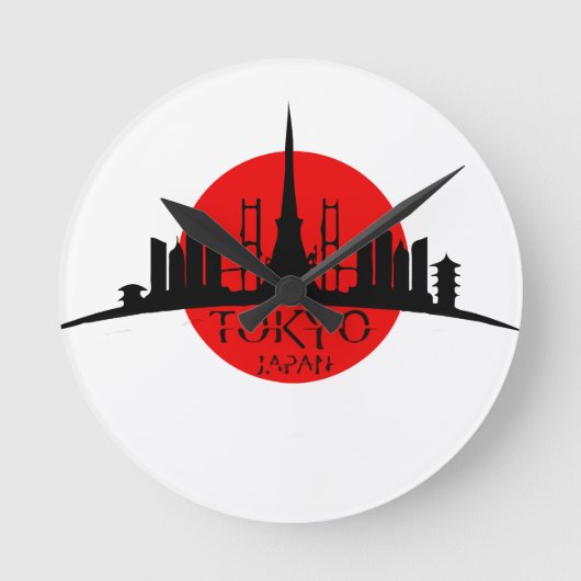 東京陸標 ラウンド壁時計 (正面)