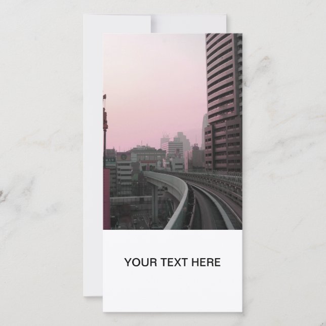 東京電車の線路 (正面)