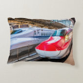 東京駅で新幹線2本 アクセントクッション (裏面)