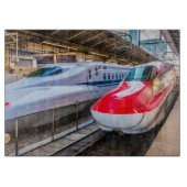 東京駅で新幹線2本 カッティングボード (正面)
