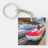 東京駅で新幹線2本 キーホルダー (正面)