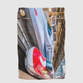 東京駅で新幹線2本 ゴルフタオル