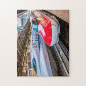 東京駅で新幹線2本 ジグソーパズル (縦)