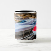 東京駅で新幹線2本 マグカップ (中央)