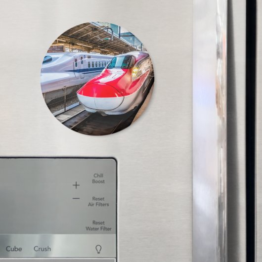 東京駅で新幹線2本 マグネット (インサイチュ (冷蔵庫))