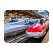 東京駅で新幹線2本 マグネット (横)