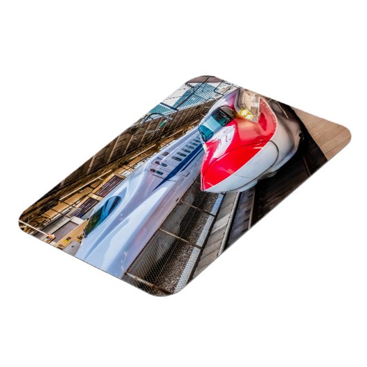 東京駅で新幹線2本 マグネット (左側)