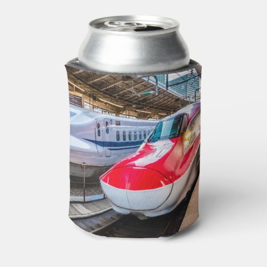 東京駅で新幹線2本 缶クーラー (缶裏面)