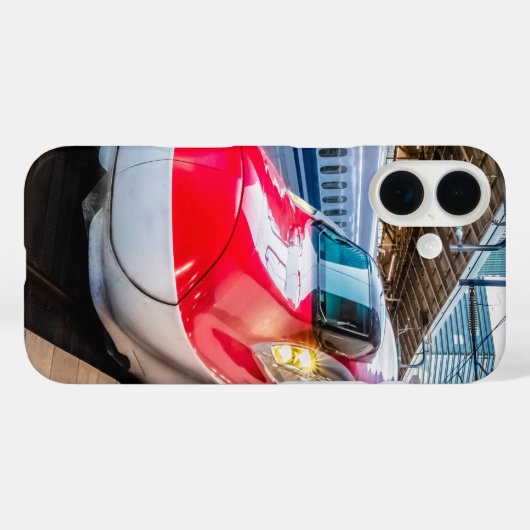 東京駅で新幹線2本 Case-Mate iPhoneケース (裏面 (横))