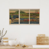 東京高輪海岸の蒸気列車 ポスター (キッチン)