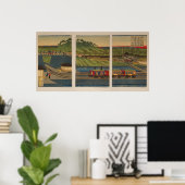 東京高輪海岸の蒸気列車 ポスター (ホームオフィス)