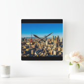 東京001A スクエア壁時計 (ホーム)