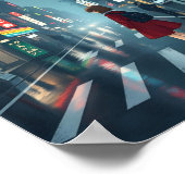 東京3の大雨 ポスター (角)