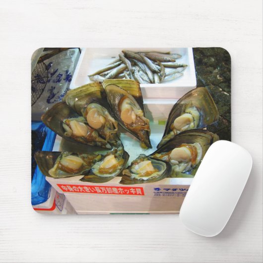 東京·ジャイアントムール貝築地魚市場 マウスパッド (マウス)