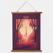 東京、パリ。ムンバイ 吊り下げ型タペストリー (正面2)