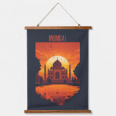 東京、パリ。ムンバイ 吊り下げ型タペストリー (正面3)