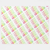 東京 フリースブランケット (正面(横))