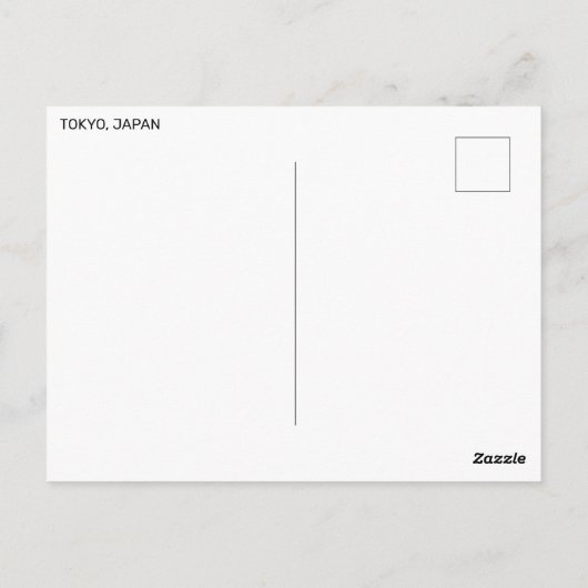 東京 ポストカード (裏面)