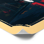 東京:富士山と街並み ポスター (角)