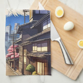 東京 富士山 キッチンタオル (四つ折り)