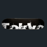 東京-擦り切れたな白黒のクールな都市スタイル スケートボード<br><div class="desc">東京</div>