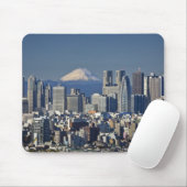 東京、新宿区のスカイライン、富士山、 マウスパッド (マウス)