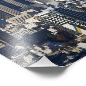 東京・新宿地区スカイライン、山富士 フォトプリント (角)