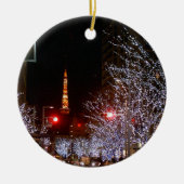 東京、日本のクリスマス セラミックオーナメント (正面)