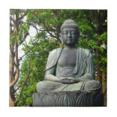 東京、日本の仏の彫像 タイル (正面)