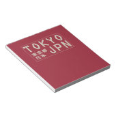 東京、日本メモ帳 ノートパッド (アングル)