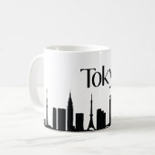 東京、日本陸標のギフトのマグ コーヒーマグカップ (正面左)