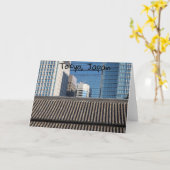 東京（日本） カード (黄色い花)