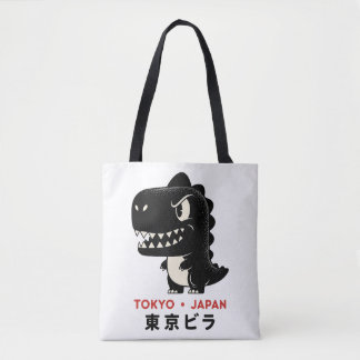 東京 日本 ゴジラ トートバッグ
