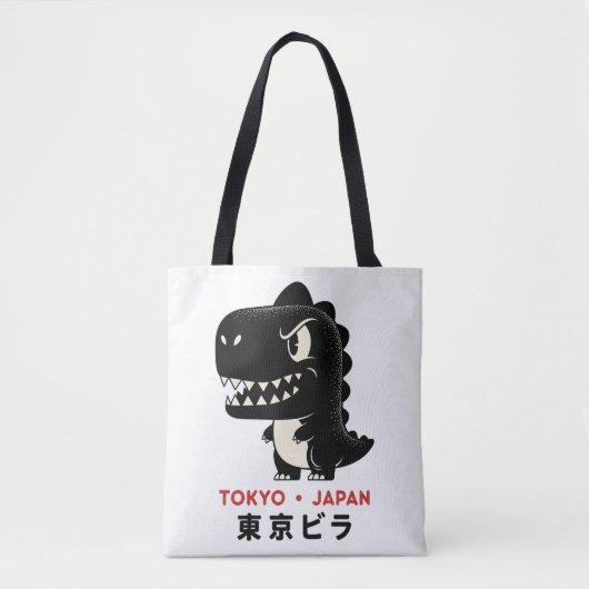 東京 日本 ゴジラ トートバッグ (正面)