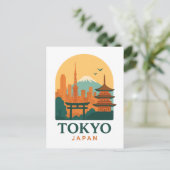 東京 日本 ミニマリスト 旅行 お土産  シーズンポストカード (スタンド正面)