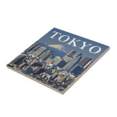 東京 日本 新宿区のスカイライン 富士山 タイル (側面)